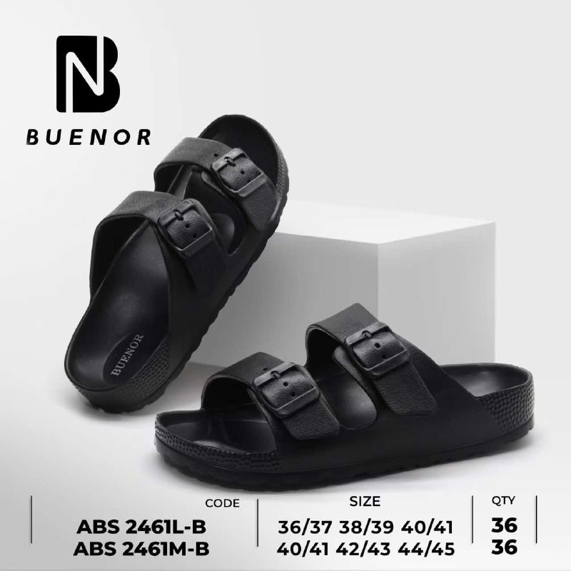 Sandal Pria BUENOR Ban Dua Gesper Lembut Anti Licin