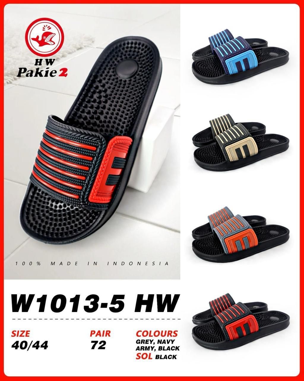 Sendal Karet Selop Duri Pria