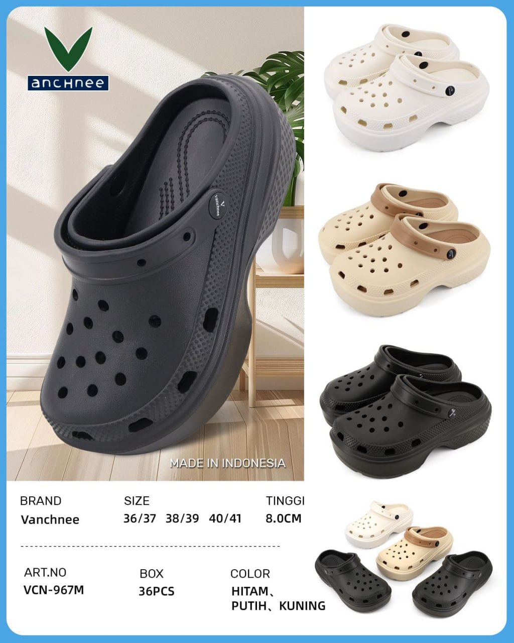 Sandal Baim Polos 8cm